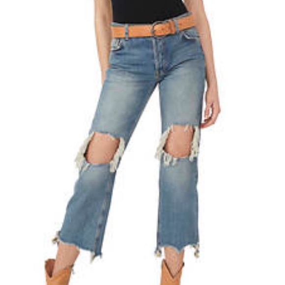 Free People Maggie Midrise Straight Jean size 24 - Picture 2 of 10